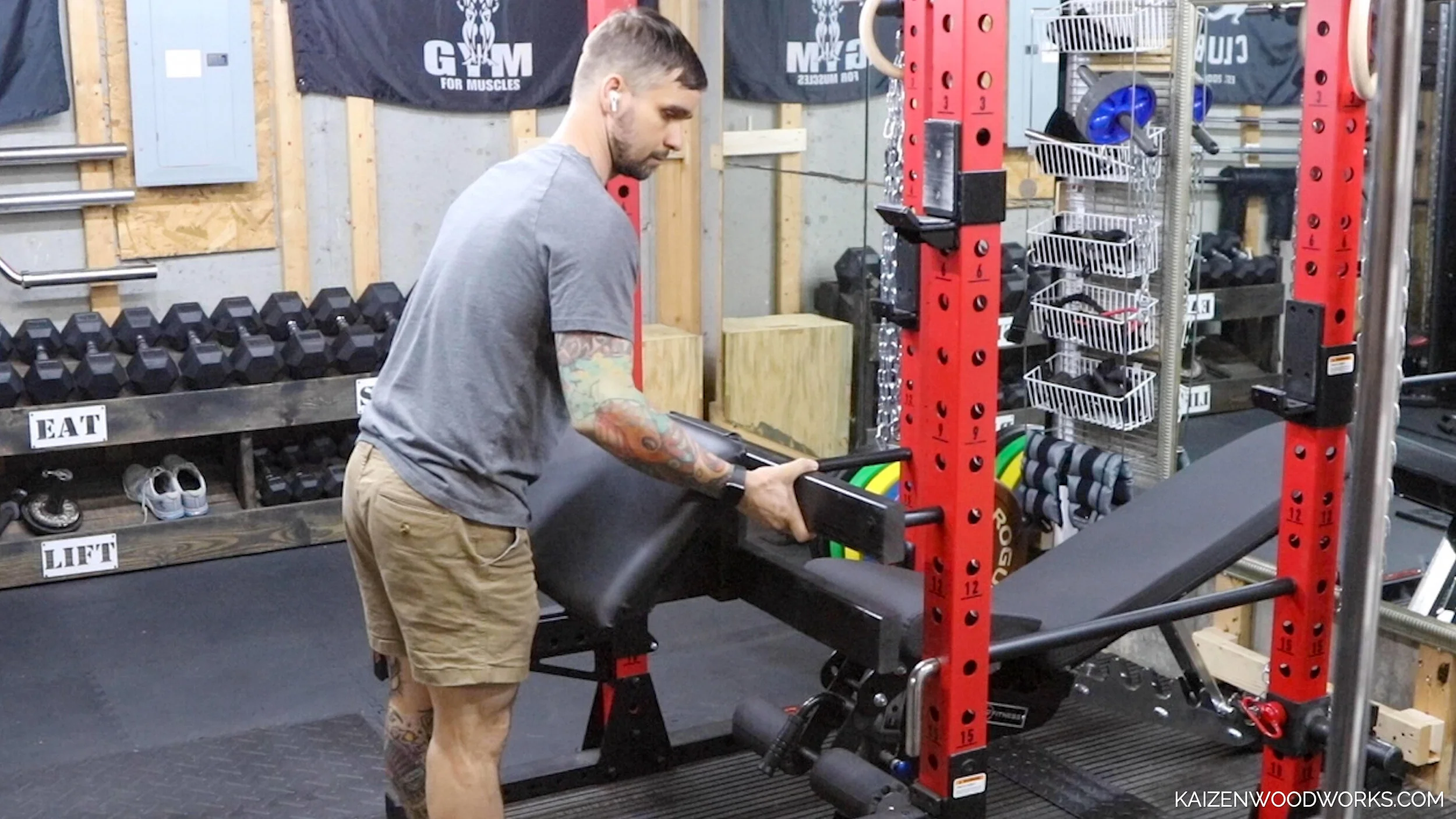 Power rack preacher curl hot sale